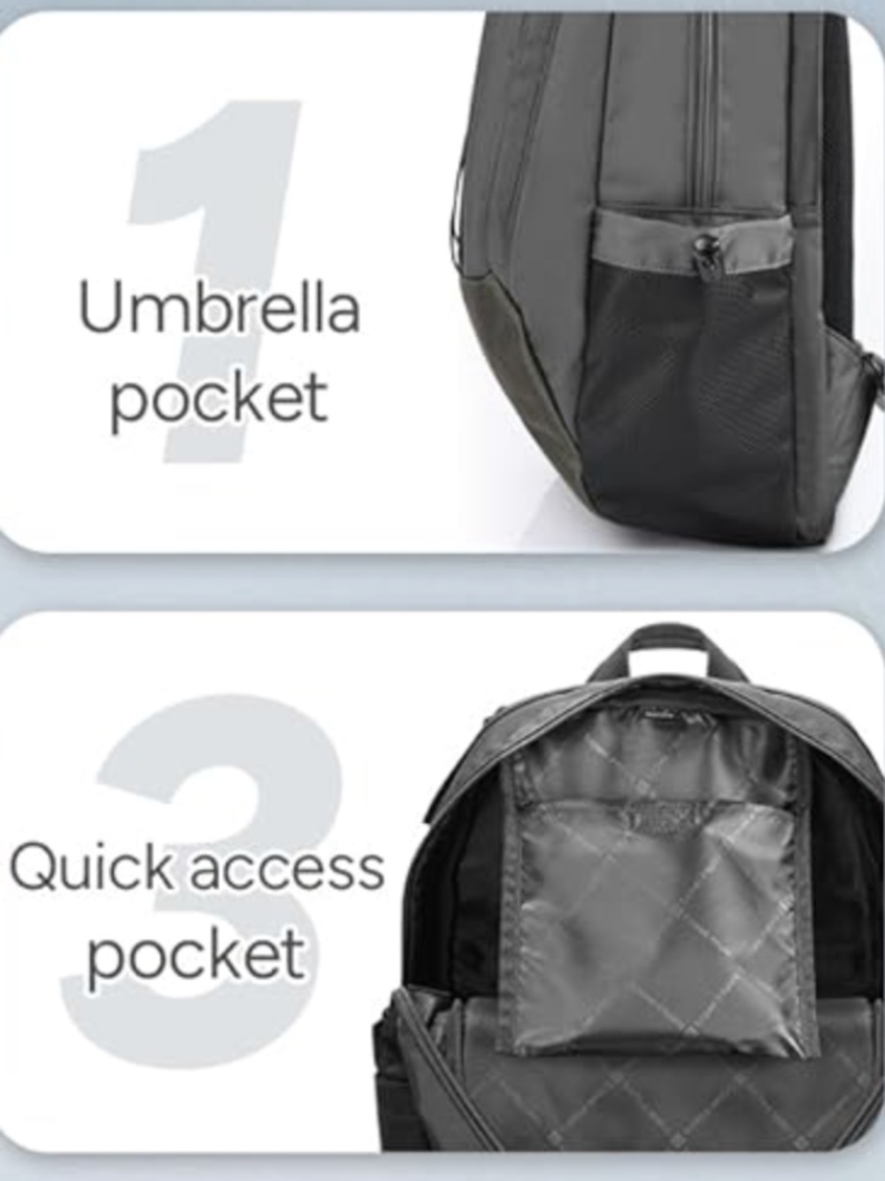 NWT travel inspira USB Charging Backpack - Picture 9 of 12